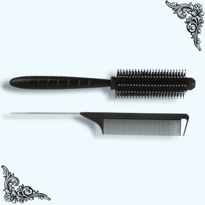 Yolin Roller Round Hair Brush for Blow Drying with Carbon Rat Tail for Hair