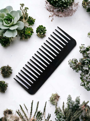 MICLAC Wide tooth comb with handle for women (pack of 1)