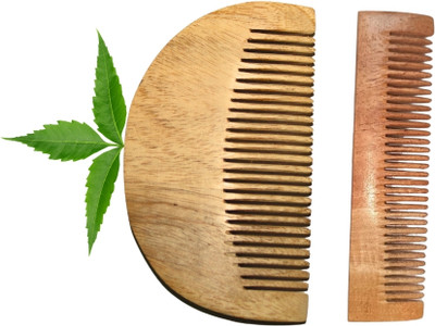 MICLAC Beard & Pocket comb - Detangling, Frizz Control,All Hair Types Combo