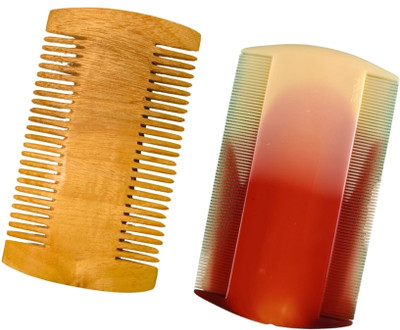 MICLAC Neem Wooden & Plastic Versatile and Reusable Lice Comb Set