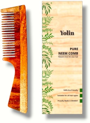 Yolin Neem Wood Comb for Smooth Hair and Enhanced Durability