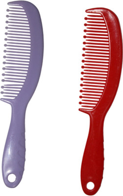 MICLAC Baby Comb 3-4 Years – Soft Bristles for Toddlers, Multicolor, Pack of 2