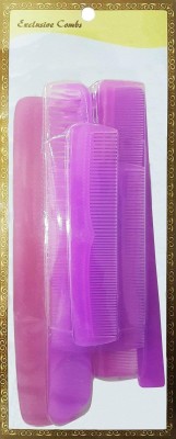 deleemoonts Plastic Hair Brush Combs Kanghi, Dust Comb Set For Men And Women - 5 Pcs Set