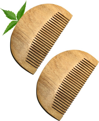 MICLAC Home And Salon Use Comb for Beard 2PCS