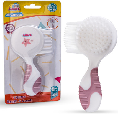 Adore Basics TWINZ 2 in 1 Brush & Comb Set- Ergonomic- BPA Free