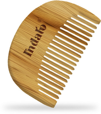 Indalo Pure neem wood beard comb with wide tooth for effective grooming & styling