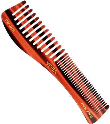 VEGA Handcrafted Small Shampoo Hair Comb made with Cellulose Acetate (HMC-48D)