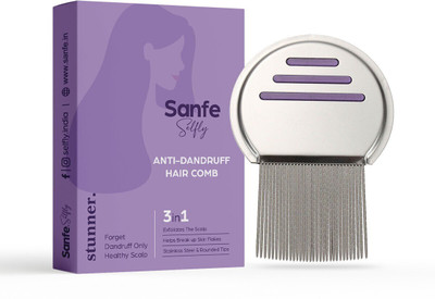 Ferguson Selfly Anti-Dandruff Hair Comb with 3in1 Function to Get Dandruff Free Hair