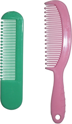 MICLAC Rounded Teeth Edge Comb for Babies 0-2 Years Pack of 2