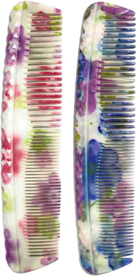ME FIRST Multicolour Printed Hair Comb Pack Of 2