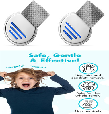 BeantTraders Stainless Steel Lies hair comb comb for women And Men pack of2
