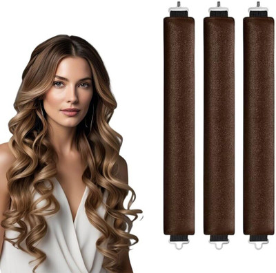Inohiv heatless hair curler Hair Curler(Brown)