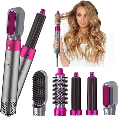 wynyc Hair Dryer Comb for Multifunctional Styling Tool for Curly Hair machine 5 in 1 Hair Curler(Multicolor)