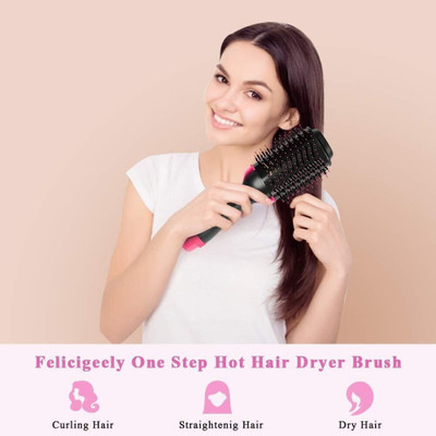 PRATYANG One Step Hair Dryer, 4 in 1 Hot Air Brush for Drying, Straightening P121 Hair Curler(Multicolor)