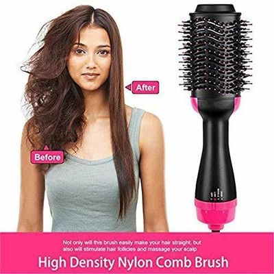 ND BROTHERS One Step Hair Dryer, 4 in 1 Hot Air Brush for Drying, Straightening ND60 Hair Curler(Multicolor)