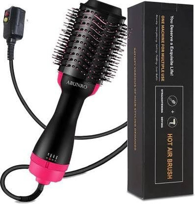 kkv Hot Air Brush 3 in 1 One Step Hair Dryer and Styler Volumizer Hair Curler(Multicolor)