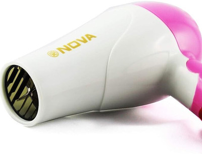 nkk Hair Dryer for UNISEX, 2 Speed Control and Heavy Plastic Body Hair Curler(Pink, White)