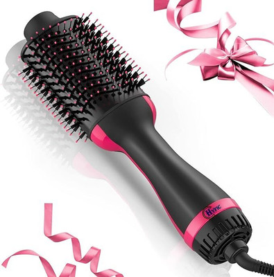KNT 4-In-1 One Step Hot Air Brush Hair Curler(Multicolor)
