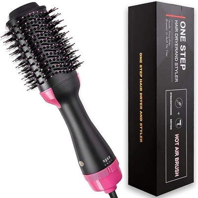 PRATYANG One Step Hair Dryer, 4 in 1 Hot Air Brush for Drying, Straightening P106 Hair Curler(Multicolor)