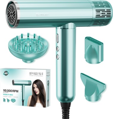 IPARAH P-385 Professional 110,000 RPM BLDC Hair Dryer(1900 W, Green)