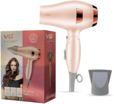VG V_GR V432 Professional Hair Dryer with Overheat Protection | 2 Speed Setting| Hair Dryer(1600 W, Pink, Green)