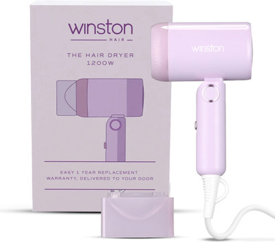 Winston Ionic Foldable Hair Dryer for Men and Women Hair Dryer(1200 W, Purple)