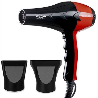 VEGA PRO 2000 VPVHD-07 Hair Dryer(2000 W, BLACK-RED)