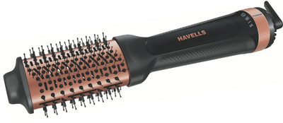 HAVELLS HD4081 Professional Volumizer, KeraNourish Ceramic Coating Brush Hair Dryer(1200 W, Black)