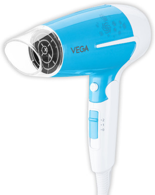 VEGA VHDH-32 U Style Foldable Hair Dryer(1600 W, Blue)
