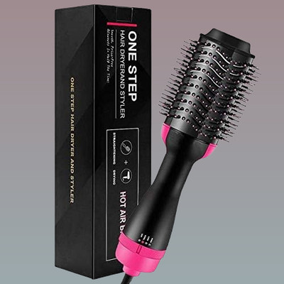 POLYGON oneestep464 Hair Dryer(1000 W, black and pink)