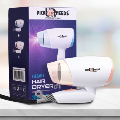 Pick Ur Needs 3500W Portable Powerful Professional Hair Dryer with Folding Handle Hair Dryer(2000 W, White, Peach)