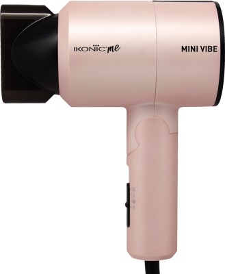 Ikonic Professional Vibe Mini Hair Dryer(1200 W, Pink, Black)
