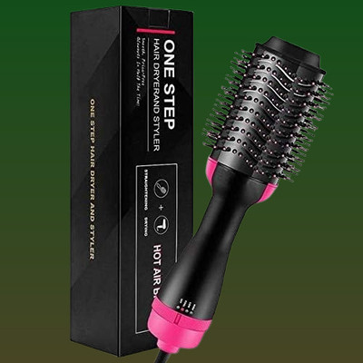 POLYGON oneestep794 Hair Dryer(1000 W, black and pink)