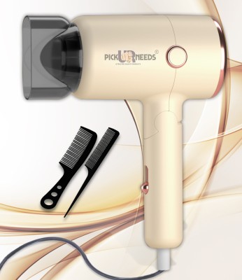 Pick Ur Needs Foldable Hair Dryer Stylish 2000W Professional Hot & Cold Hair Dryer with Handle Hair Dryer(2000 W, Yellow)