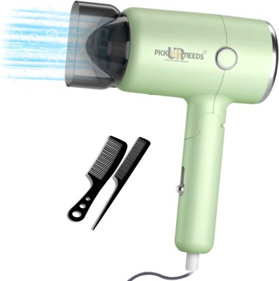 Pick Ur Needs Foldable Hair Dryer Stylish 2000W Professional Hot & Cold Hair Dryer with Handle Hair Dryer(2000 W, Green)