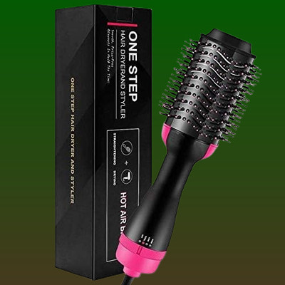 POLYGON oneestep937 Hair Dryer(1000 W, black and pink)