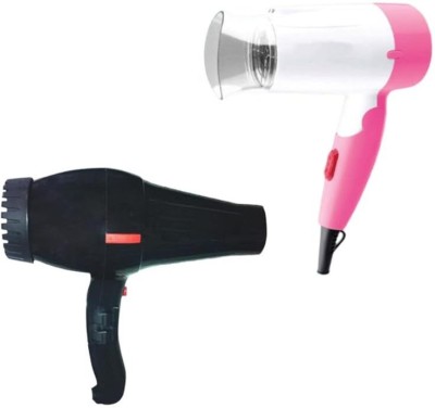 Lipzie C432.RLHD6008HairDyr+BBZ10V&G8811HairDyr Hair Dryer(100 W, Black)