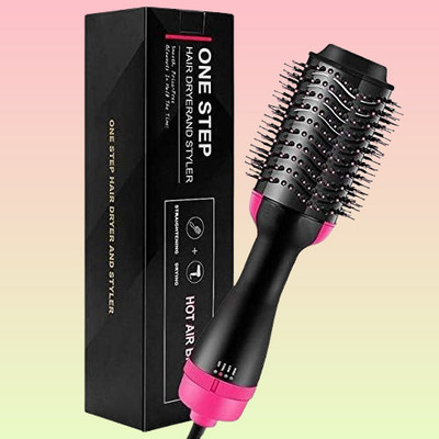 POLYGON oneestep87 Hair Dryer(1000 W, black and pink)