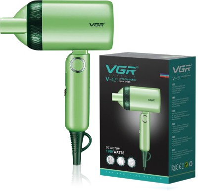 VGR V-421 Professional Hair Dryer(1200 W, Green)