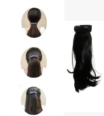 S Mark Smooth hair /With Adjustable Clip Type (L 16 inch ,B 4.5 inch ) Hair Extension