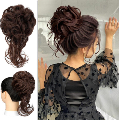 MEGARICH 1Pcs  Bun Extensions,Wrap Ponytail Hair Extension