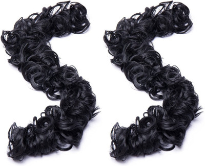 BELLA HARARO Frill Extensions Elastic Stretchable Synthetic Frill Add Volume Wavy Messy 2pc Hair Extension