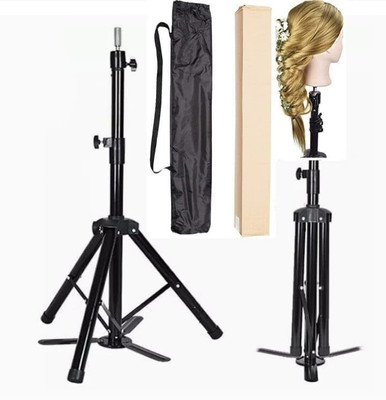 VIVIAN Adjustable Mannequin Head Tripod Stand  dressing Training, Pack of 1 Hair Extension