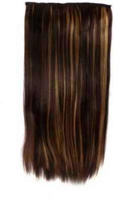 Blushia Clip-in Highlight Golden & Black Long Straight Hair Extension