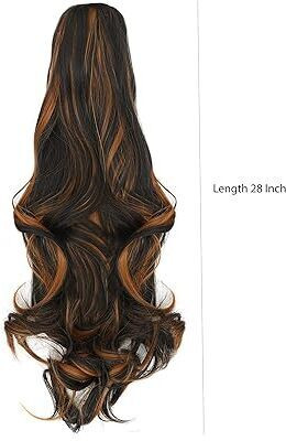 Getvock Highlight long soft clutcher ponytail Hair Extension