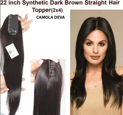 CRIBE 2 clip Black color topper Hair Extension