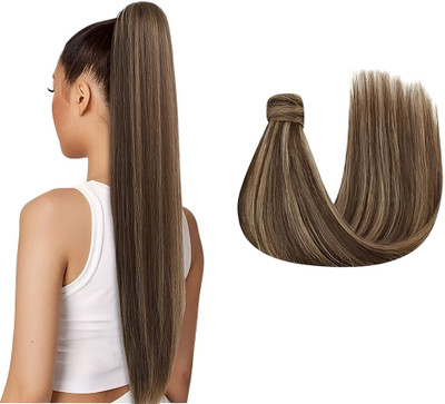 Getvock  Extensions And Wigs Ponytail  looking Scale Highlight Colour Hair Extension