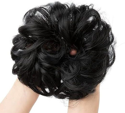 D-DIVINE 1 PCS  Bun pieces of Synthetic Black  Bun Artificial Juda for Women Hair Extension