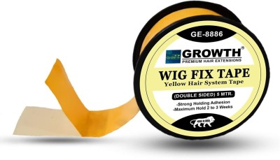 GROWTH 5m Yellow Double sided wig tape for Men & Women (pack of 2) Hair Extension