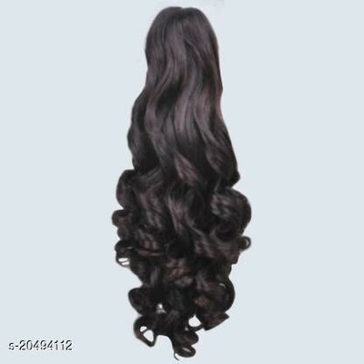 HNB23 Views Straight Ponytail Brown Color With Ribbon  Extension Hair Extension